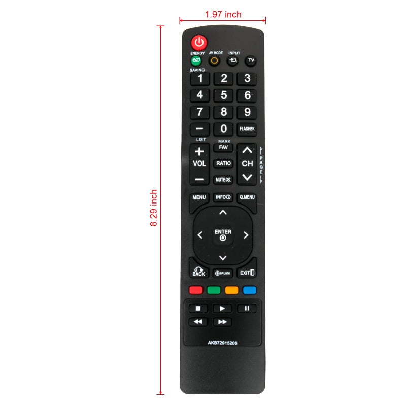Vinabty AKB72915206 AKB72914240 Replaced Remote Control fit for LG TV 22LE5500 26LE5300 26LE5500 32LE5300 37LE5300 42LE5300 47LE5300 55LE7300 32LD420 42LD420 47LD420 32LD450 37LD450 42LD450 47LD520 55LD520 - Image 3